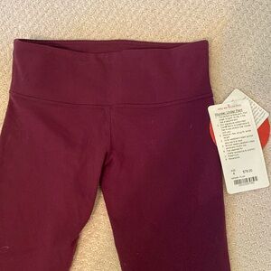 Lululemon Wunder Under pant in plum